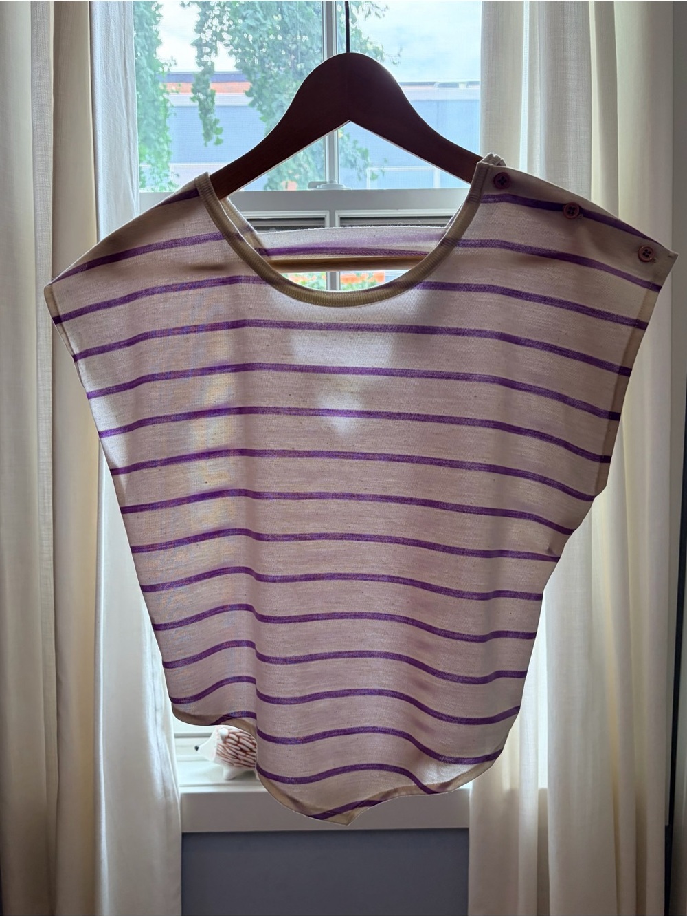 True Vintage 80s Avant Garde New Wave Punk V Hem Crop Top Size XS/S - Picture 3 of 11